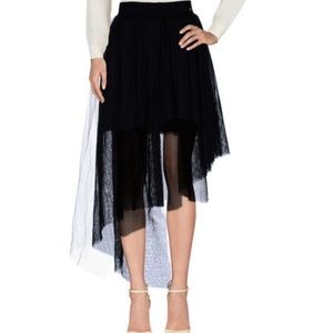Relish black asymmetrical tulle skirt, Size small.